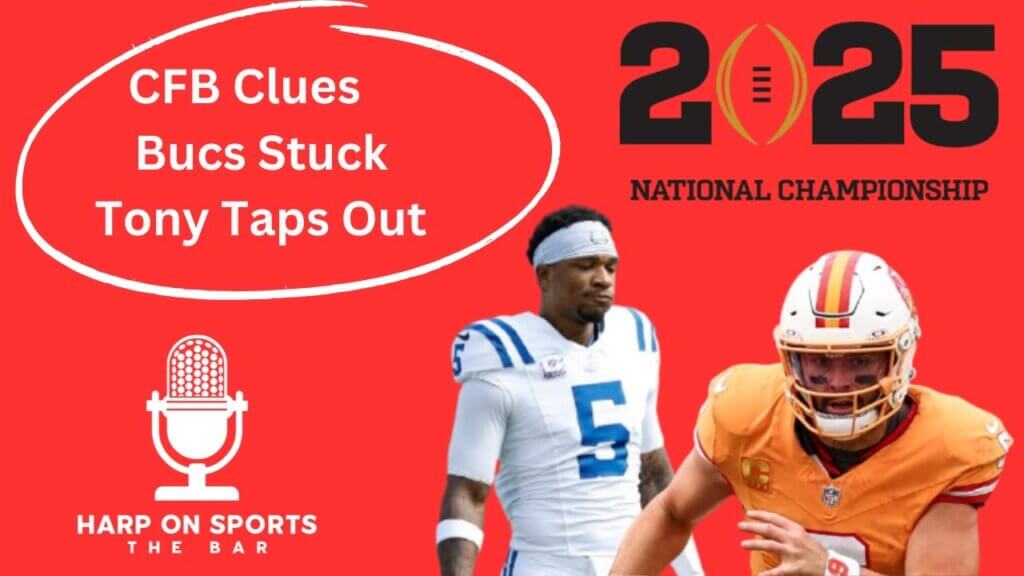 Screen capture from video: CFB Clues, Bucs Stuck & Tony Taps Out